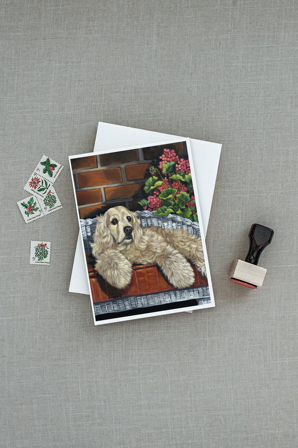 Cocker Spaniel Life is Good Greeting Cards Pack of 8 Blank Cards with Envelopes Whimsical A7 Size 5x7