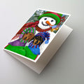 Dachshund Christmas Frosty and Company Greeting Cards Pack of 8 Blank Cards with Envelopes Whimsical A7 Size 5x7