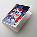 Westie Snowpeople Greeting Cards Pack of 8 Blank Cards with Envelopes Whimsical A7 Size 5x7