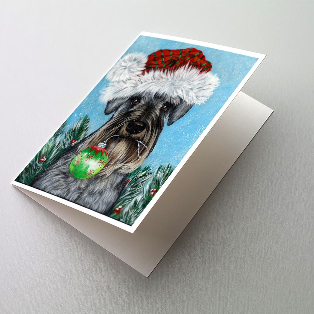 Schnauzer Christmas Pure at Heart Greeting Cards Pack of 8 Blank Cards with Envelopes Whimsical A7 Size 5x7