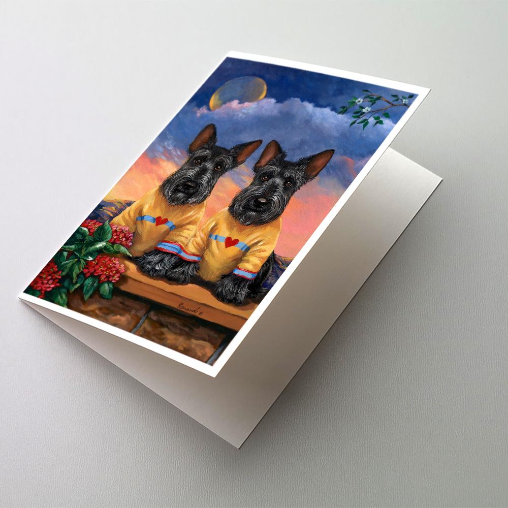 Scottie Soulmates Greeting Cards Pack of 8 Blank Cards with Envelopes Whimsical A7 Size 5x7