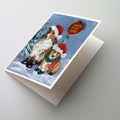 Sheltie Christmas Santa Stop Greeting Cards Pack of 8 Blank Cards with Envelopes Whimsical A7 Size 5x7