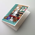 Dogs Vet Visit Greeting Cards Pack of 8 Blank Cards with Envelopes Whimsical A7 Size 5x7