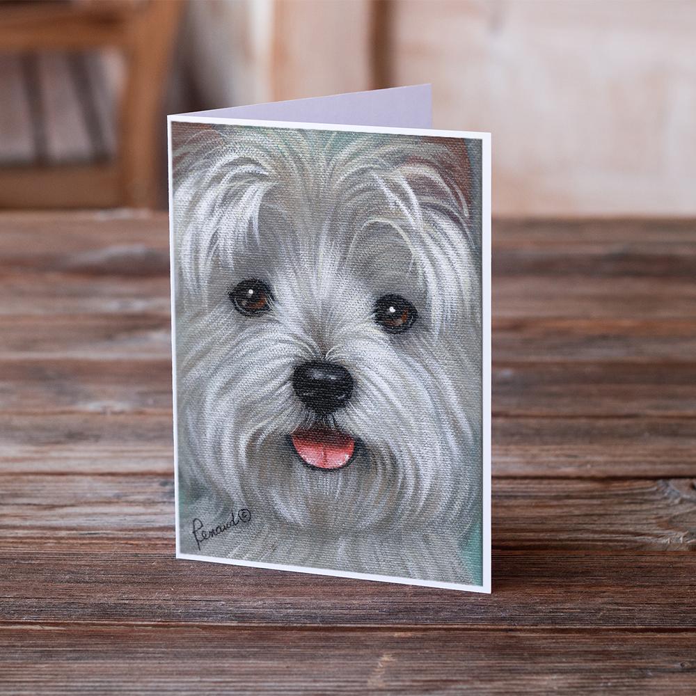 Westie Kissable Face Greeting Cards Pack of 8 Blank Cards with Envelopes Whimsical A7 Size 5x7