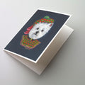 Westie Lad Plaid Greeting Cards Pack of 8 Blank Cards with Envelopes Whimsical A7 Size 5x7