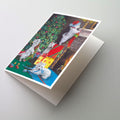 Westie Christmas Decorating Greeting Cards Pack of 8 Blank Cards with Envelopes Whimsical A7 Size 5x7