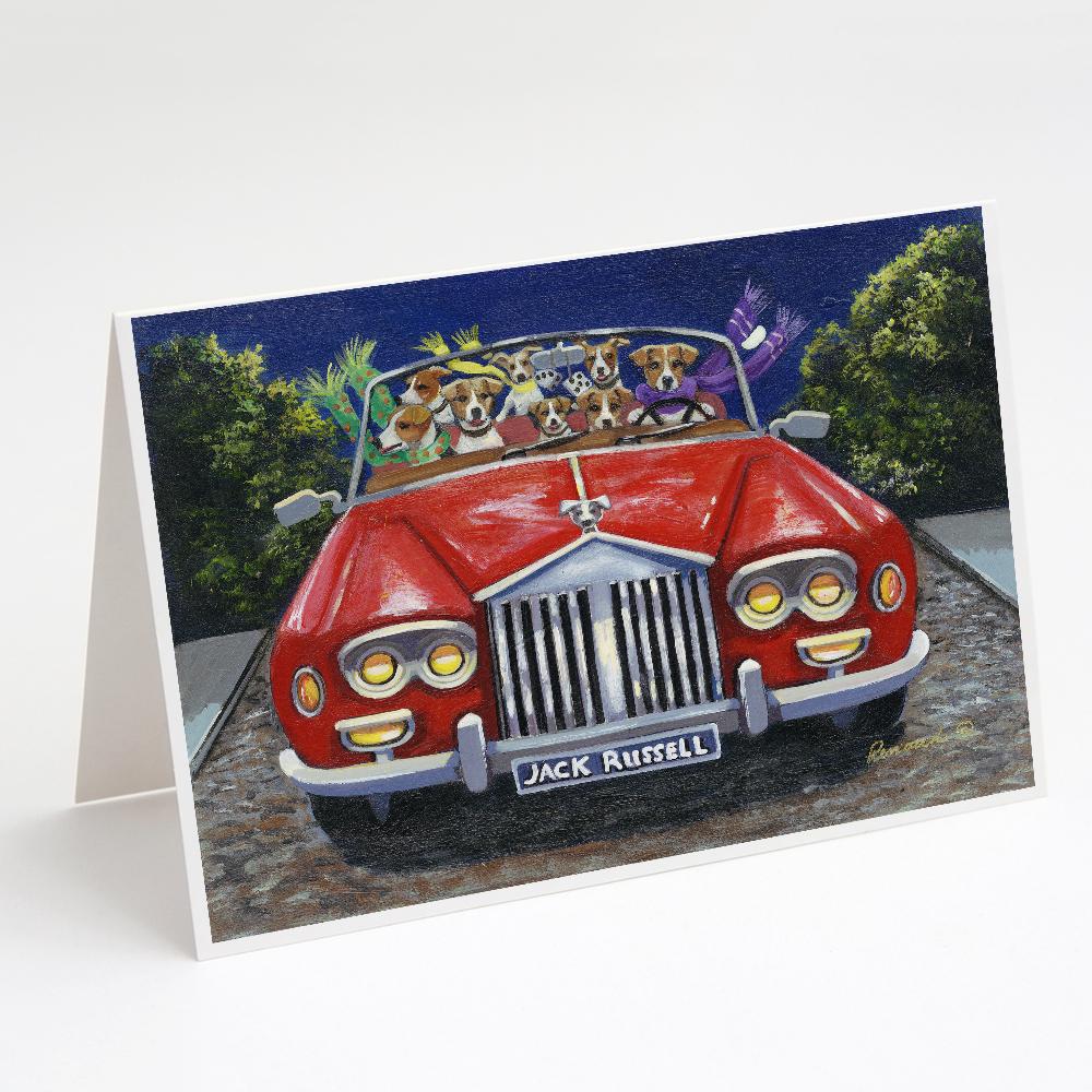 Jack Russell Evening Cruise Greeting Cards Pack of 8 Blank Cards with Envelopes Whimsical A7 Size 5x7