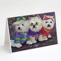 Westie Free Spirits Greeting Cards Pack of 8 Blank Cards with Envelopes Whimsical A7 Size 5x7