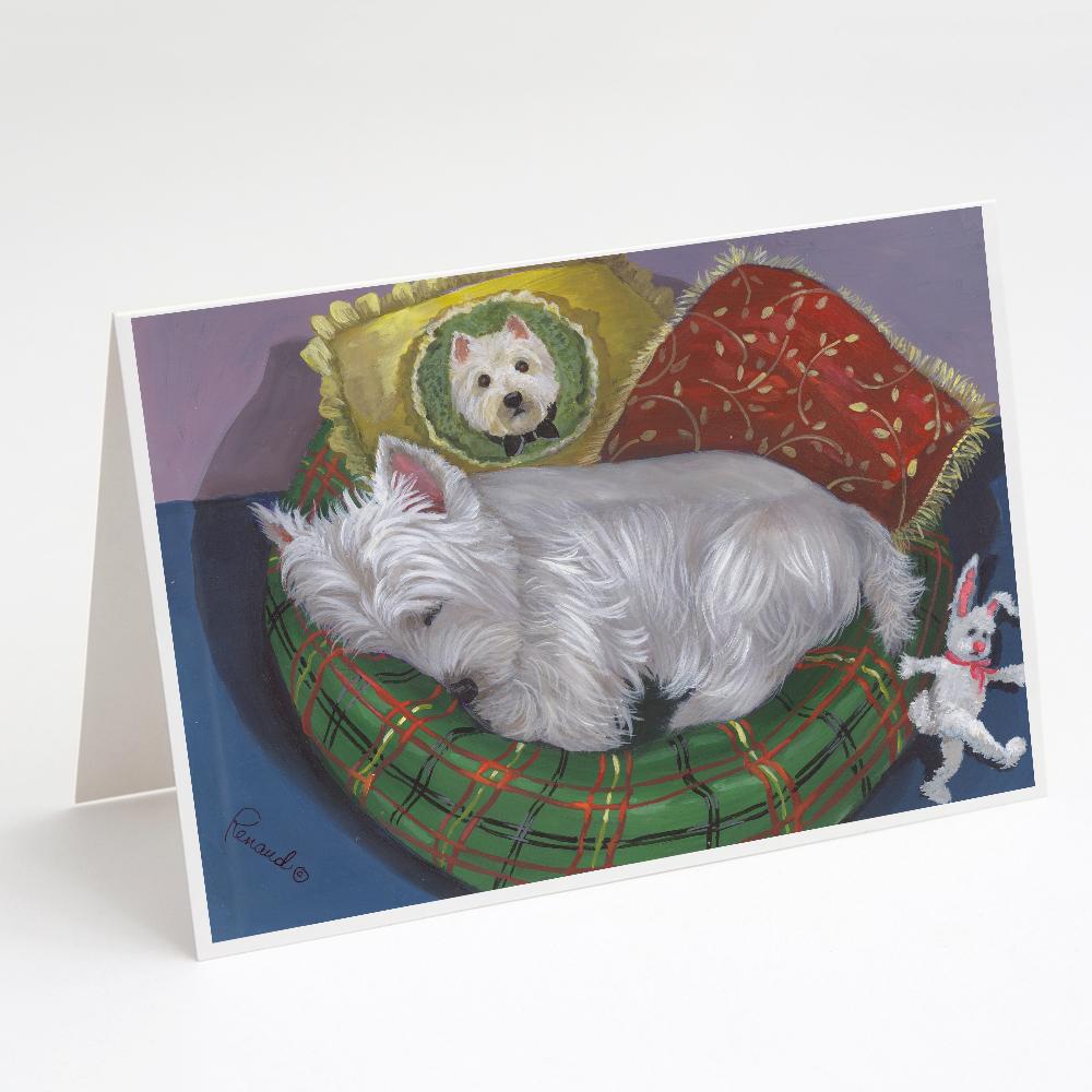Westie Precious Toto Greeting Cards Pack of 8 Blank Cards with Envelopes Whimsical A7 Size 5x7
