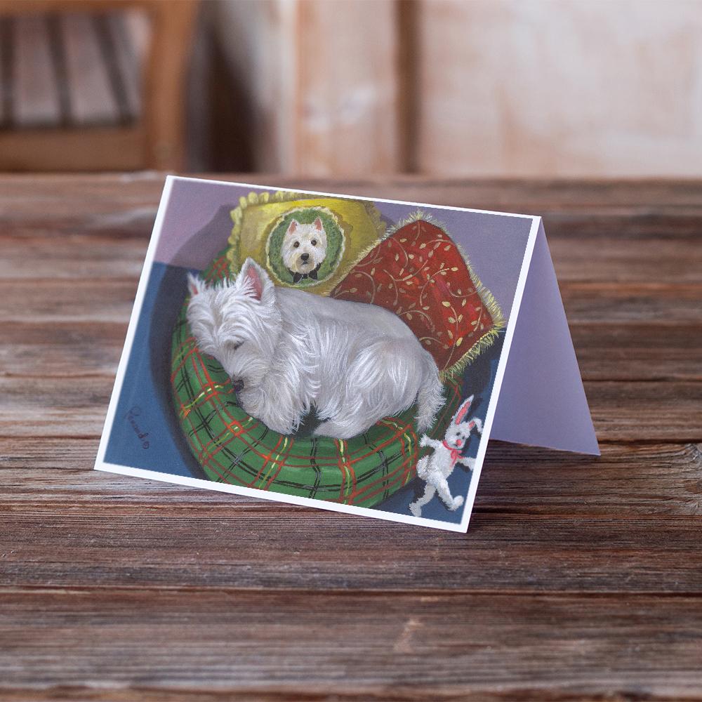 Westie Precious Toto Greeting Cards Pack of 8 Blank Cards with Envelopes Whimsical A7 Size 5x7