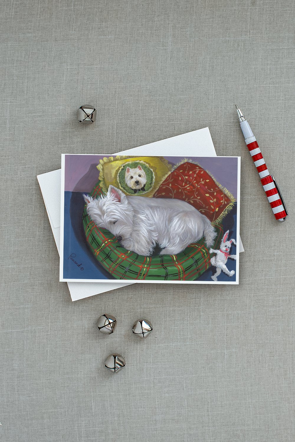 Westie Precious Toto Greeting Cards Pack of 8 Blank Cards with Envelopes Whimsical A7 Size 5x7