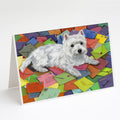Westie Zoe's Mail Greeting Cards Pack of 8 Blank Cards with Envelopes Whimsical A7 Size 5x7