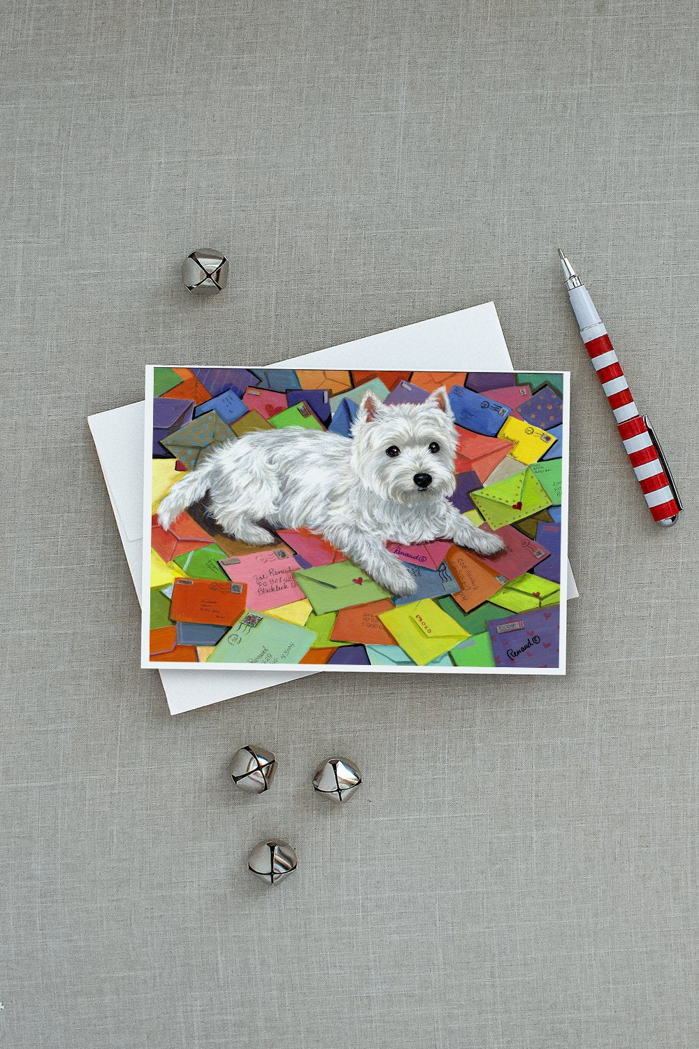 Westie Zoe's Mail Greeting Cards Pack of 8 Blank Cards with Envelopes Whimsical A7 Size 5x7