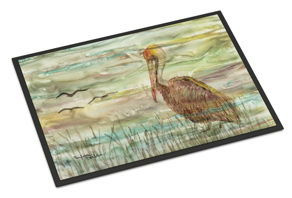 Brown Pelican Sunset Doormat Indoor Outdoor 24H X 36W Front Door Mat Rugs for Entryway, Non Slip Washable Low Pile,