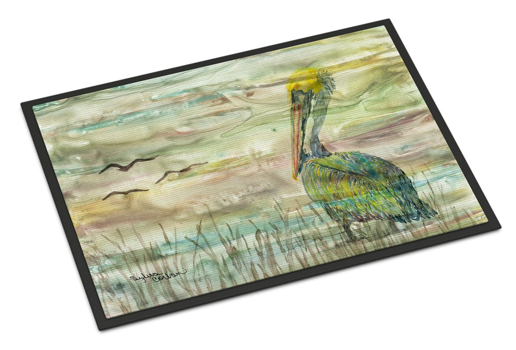 Pelican Sunset Doormat Indoor Outdoor 24H X 36W Front Door Mat Rugs for Entryway, Non Slip Washable Low Pile,
