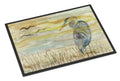 Blue Heron Yellow Sky Doormat Indoor Outdoor 24H X 36W Front Door Mat Rugs for Entryway, Non Slip Washable Low Pile,