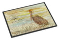 Brown Pelican Yellow Sky Doormat Indoor Outdoor 18H X 27W Front Door Mat Rugs for Entryway, Non Slip Washable