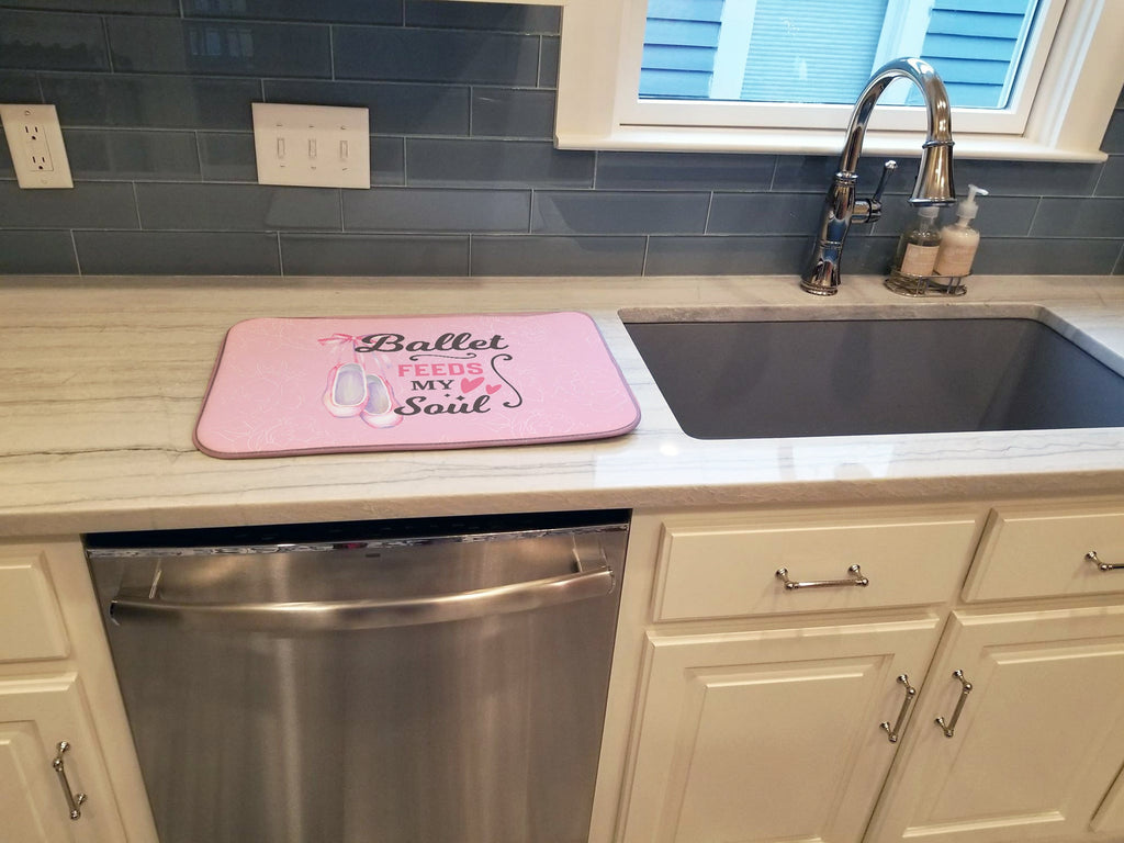 Dish Drying Mat Absorbent Dish Drying Mat Pad for Kitchen Counter Dish Drainer Mat for Countertop, 14 x 21", Multicolor