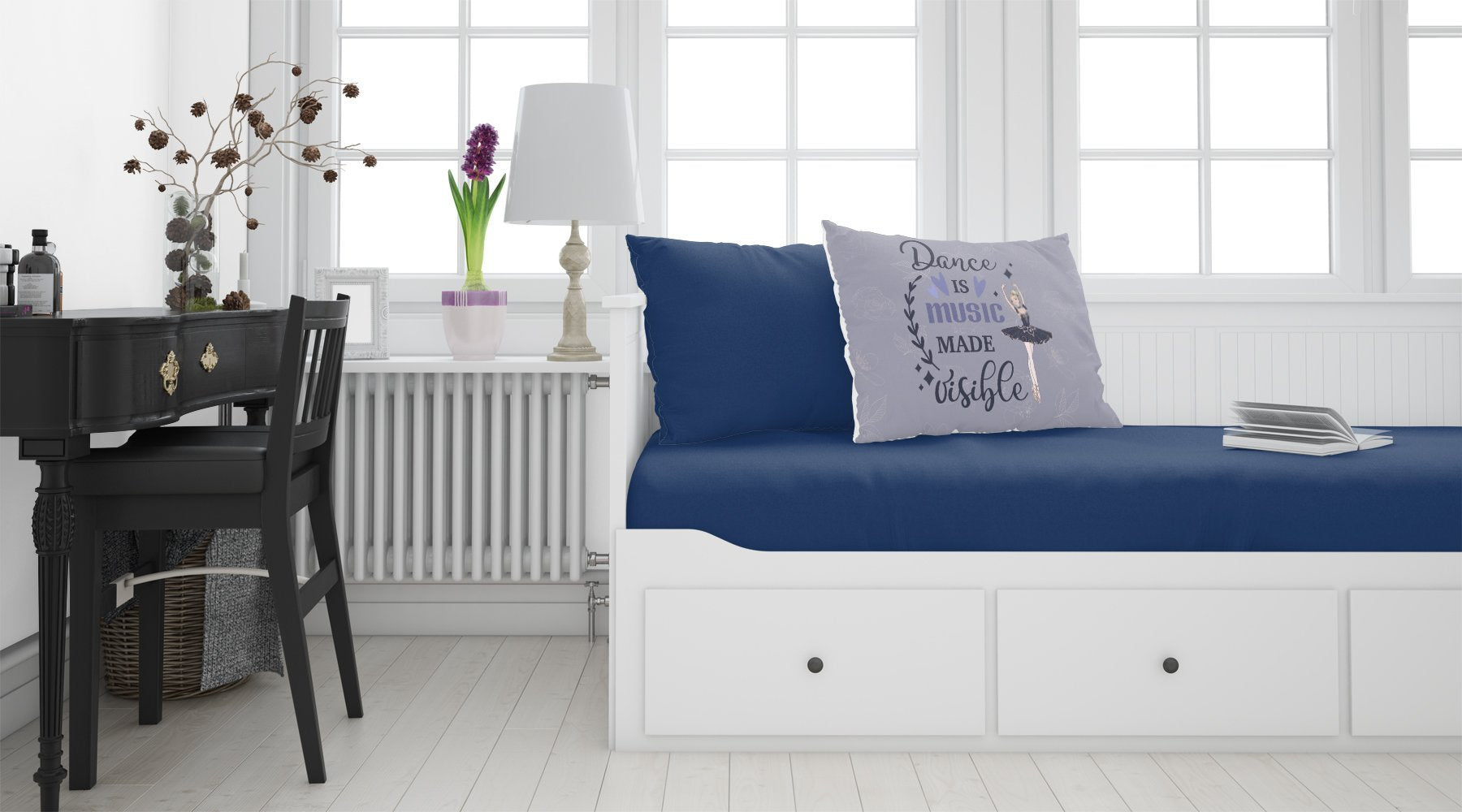 Standard Pillowcase Lightweight Super Soft Easy Care Decorative Artwork Pillowcase, Standard