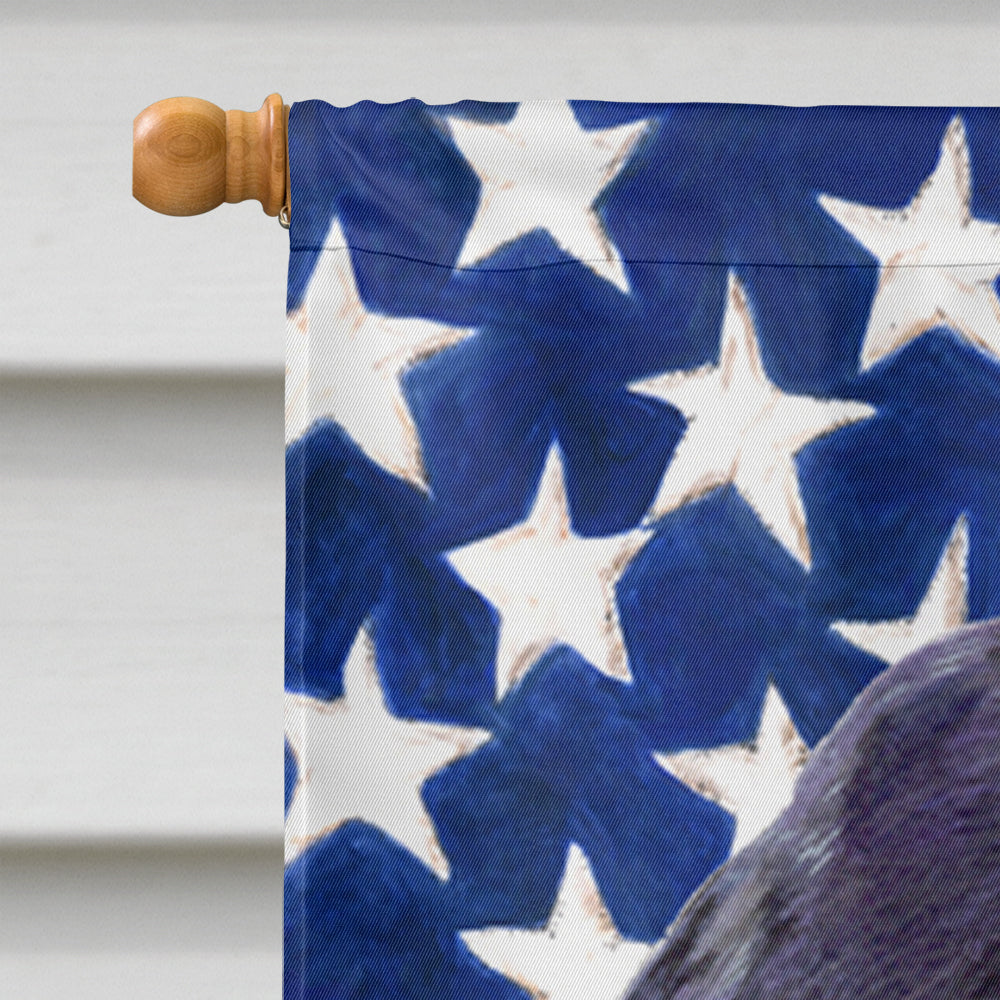 USA American Flag with Cocker Spaniel House Flag 28x40 Porch Sleeve Pole Decorative Outside Yard Banner Artwork Wall Hanging, Polyester