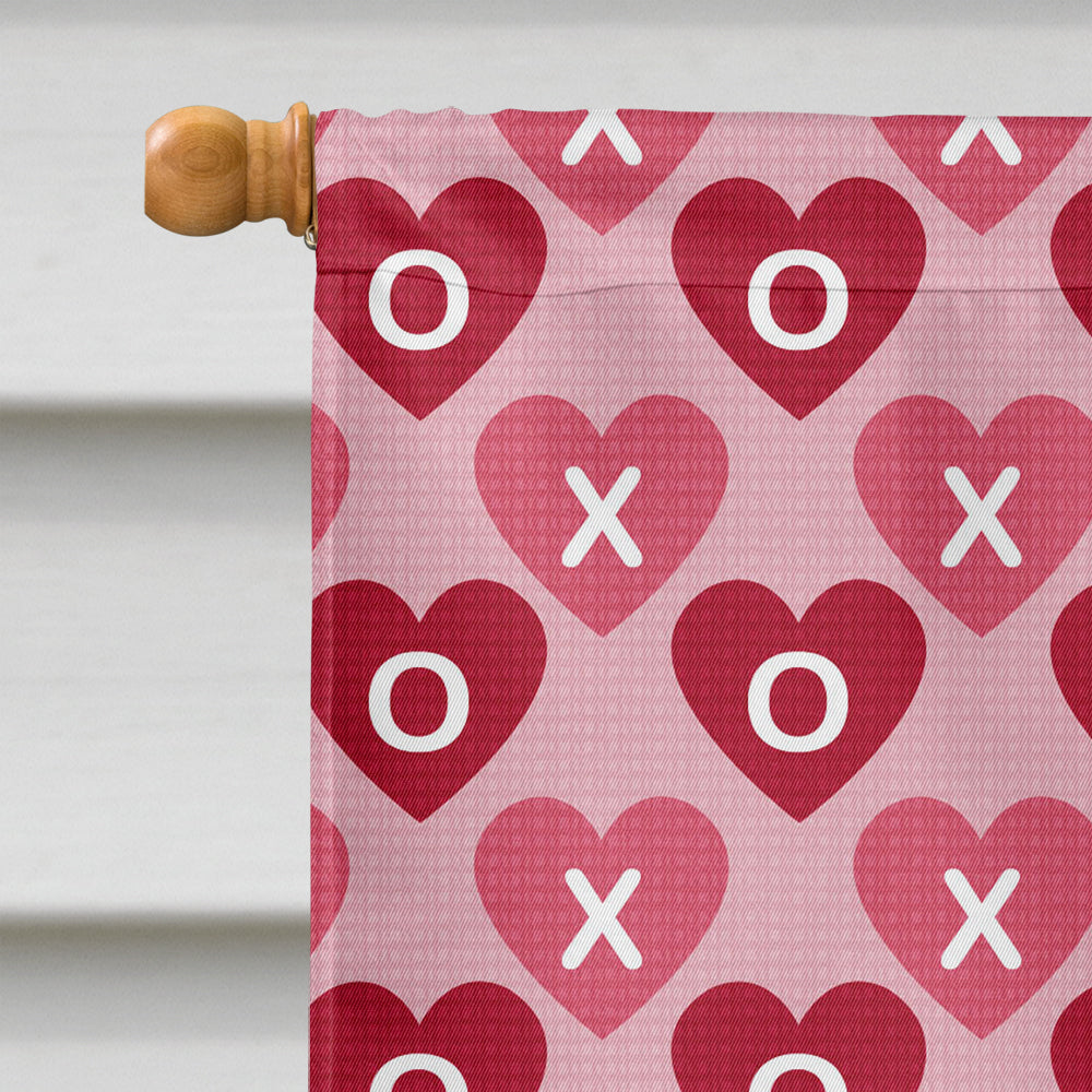 Schnauzer Hearts Love and Valentine's Day Portrait House Flag 28x40 Porch Sleeve Pole Decorative Outside Yard Banner Artwork Wall Hanging, Polyester