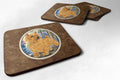 Norwich Terrier Foam Coasters Set of 4 Cup Coasters for Indoor Outdoor, Tabletop Protection, Anti Slip, Mouse pad Material