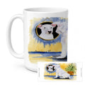 Bull Terrier Ceramic Coffee Mug 15 oz Decorative Large C Handle Mug Cup for Tea, Cocoa Hot Chocolate