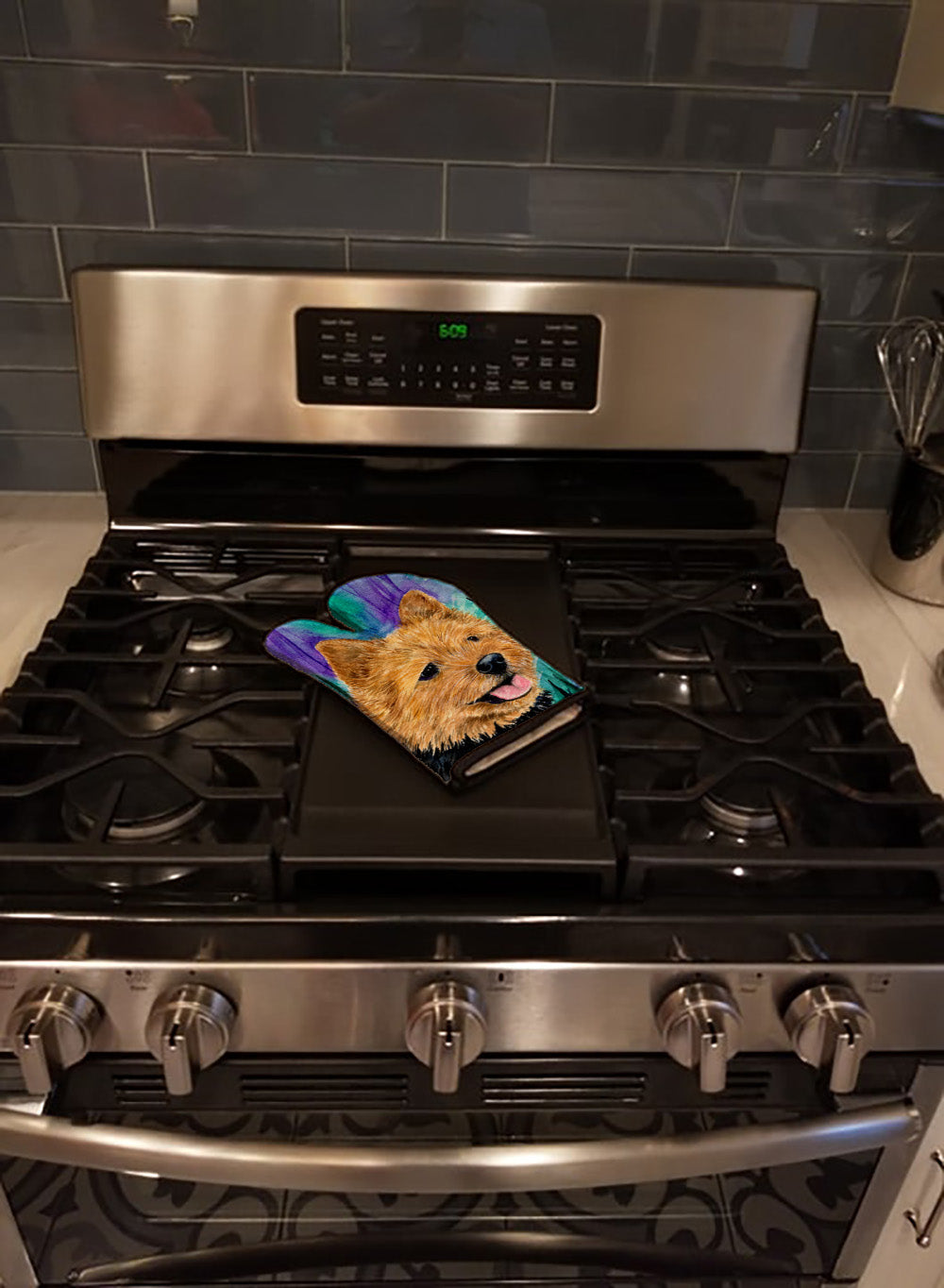 Norwich Terrier Oven Mitt Heat Resistant Thick Oven Mitt for Hot Pans and Oven, Kitchen Mitt Protect Hands, Cooking Baking Glove