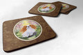 English Toy Spaniel Foam Coasters Set of 4 Cup Coasters for Indoor Outdoor, Tabletop Protection, Anti Slip, Mouse pad Material