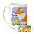 Corgi Ceramic Coffee Mug 15 oz Decorative Large C Handle Mug Cup for Tea, Cocoa Hot Chocolate