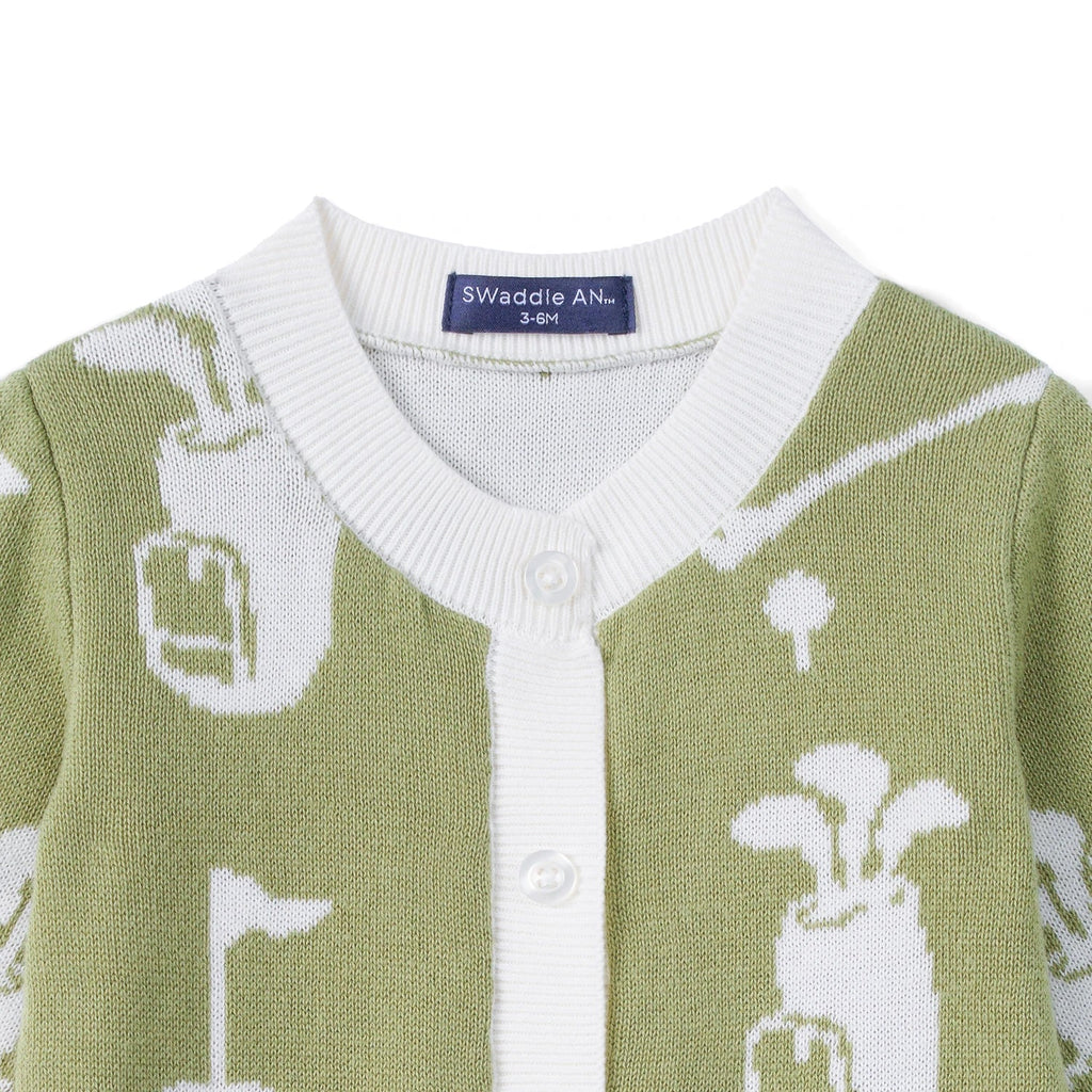Golf Baby Knit Button Romper