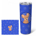 Chihuahua Fawn  Stainless Steel Skinny Tumbler 20 oz Vacuum Double Walled Reusable Insulated Travel Cup
