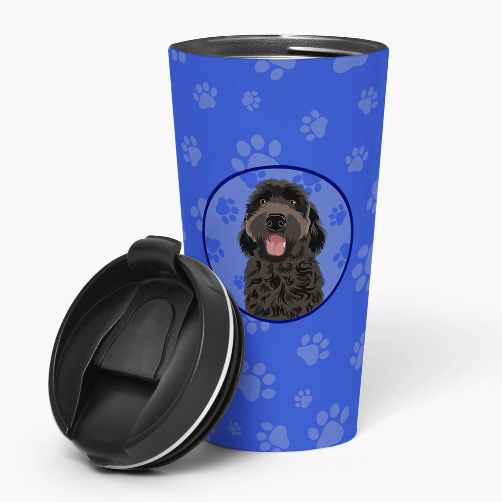 Doodle Black #1  Stainless Steel 16 oz  Tumbler Blue Insulated Tumbler with Lid, Cute Travel Cup for Coffee, Cocktails, Gift Men, Dad, Women, Mother