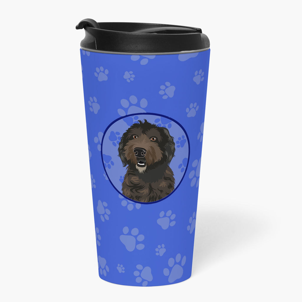 Doodle Chocolate #1  Stainless Steel 16 oz  Tumbler Blue Insulated Tumbler with Lid, Cute Travel Cup for Coffee, Cocktails, Gift Men, Dad, Women, Mother