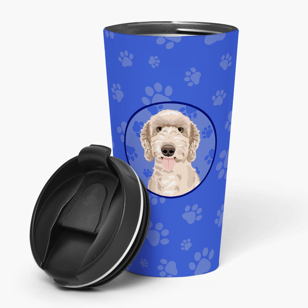 Doodle Fawn #5  Stainless Steel 16 oz  Tumbler Blue Insulated Tumbler with Lid, Cute Travel Cup for Coffee, Cocktails, Gift Men, Dad, Women, Mother