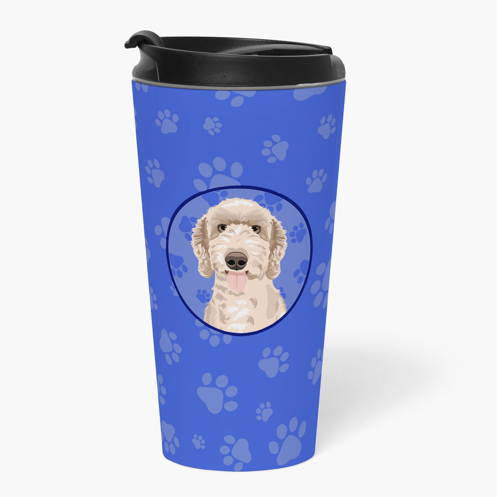 Doodle Fawn #5  Stainless Steel 16 oz  Tumbler Blue Insulated Tumbler with Lid, Cute Travel Cup for Coffee, Cocktails, Gift Men, Dad, Women, Mother