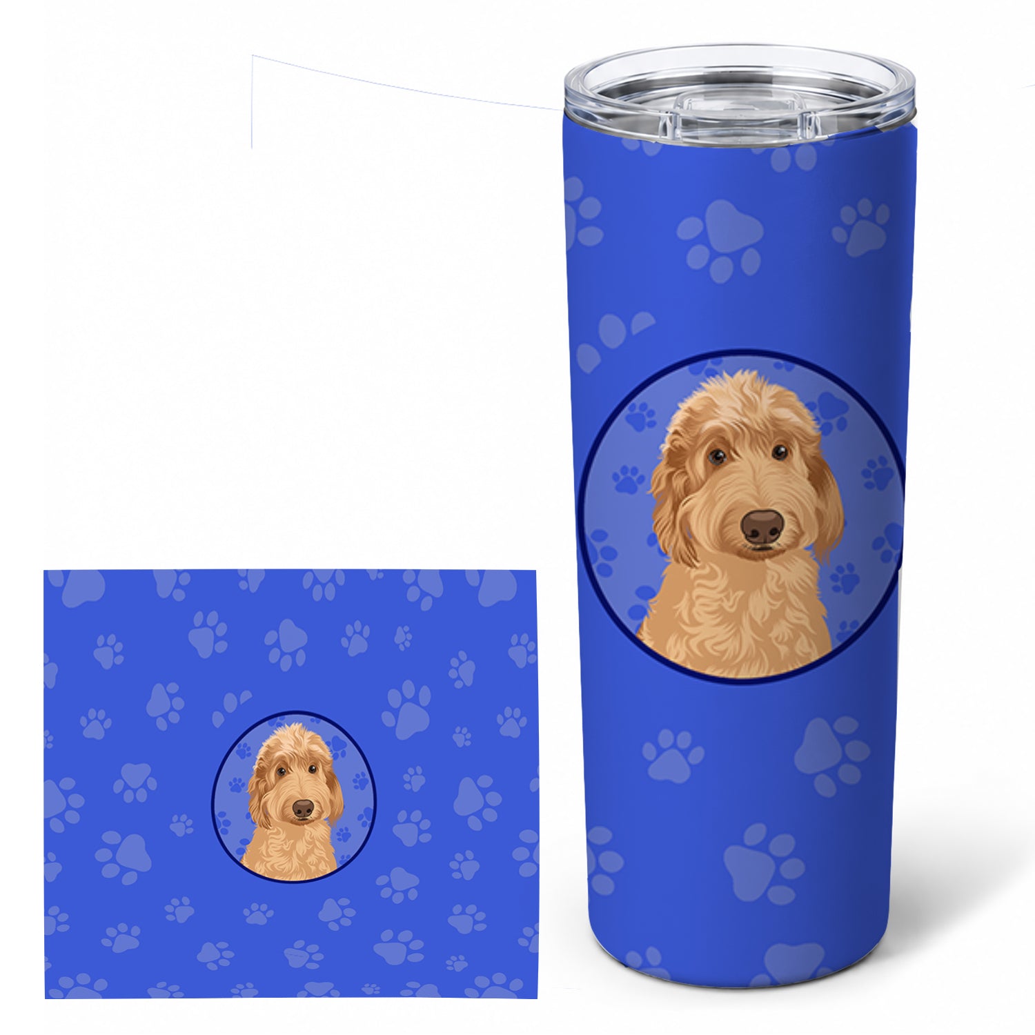 Doodle Liver #1  Stainless Steel Skinny Tumbler 20 oz Vacuum Double Walled Reusable Insulated Travel Cup