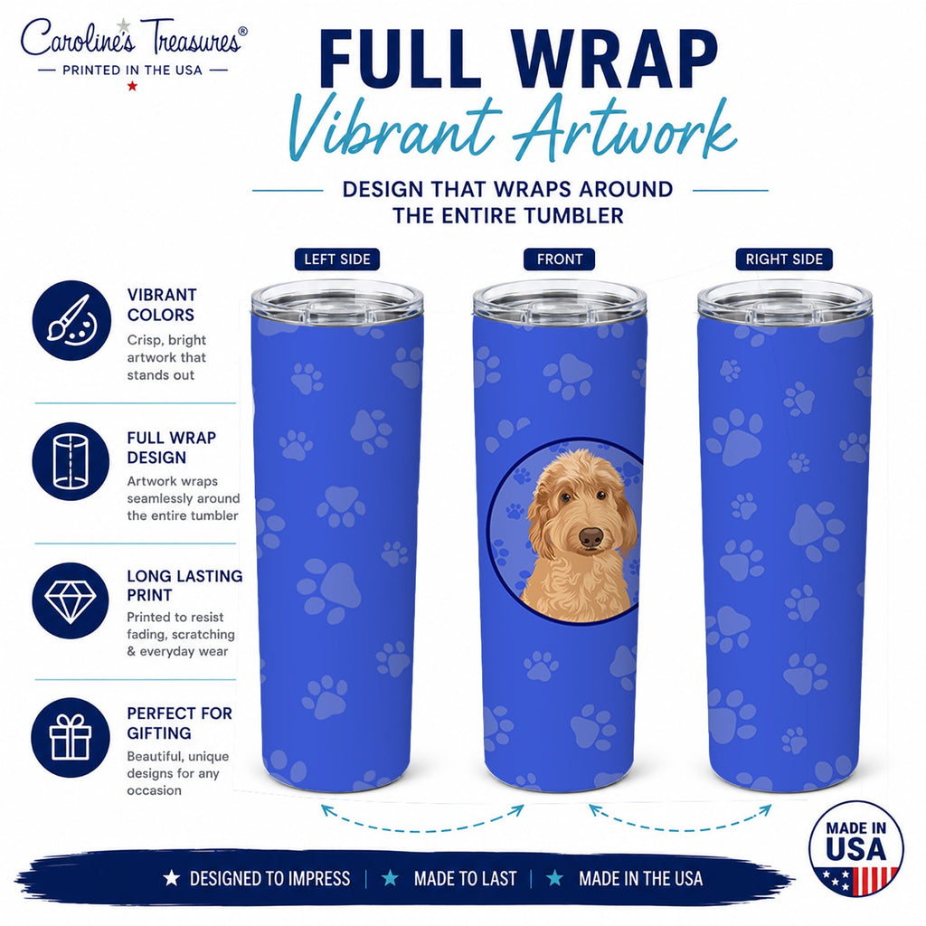 Doodle Liver #1  Stainless Steel Skinny Tumbler 20 oz Vacuum Double Walled Reusable Insulated Travel Cup