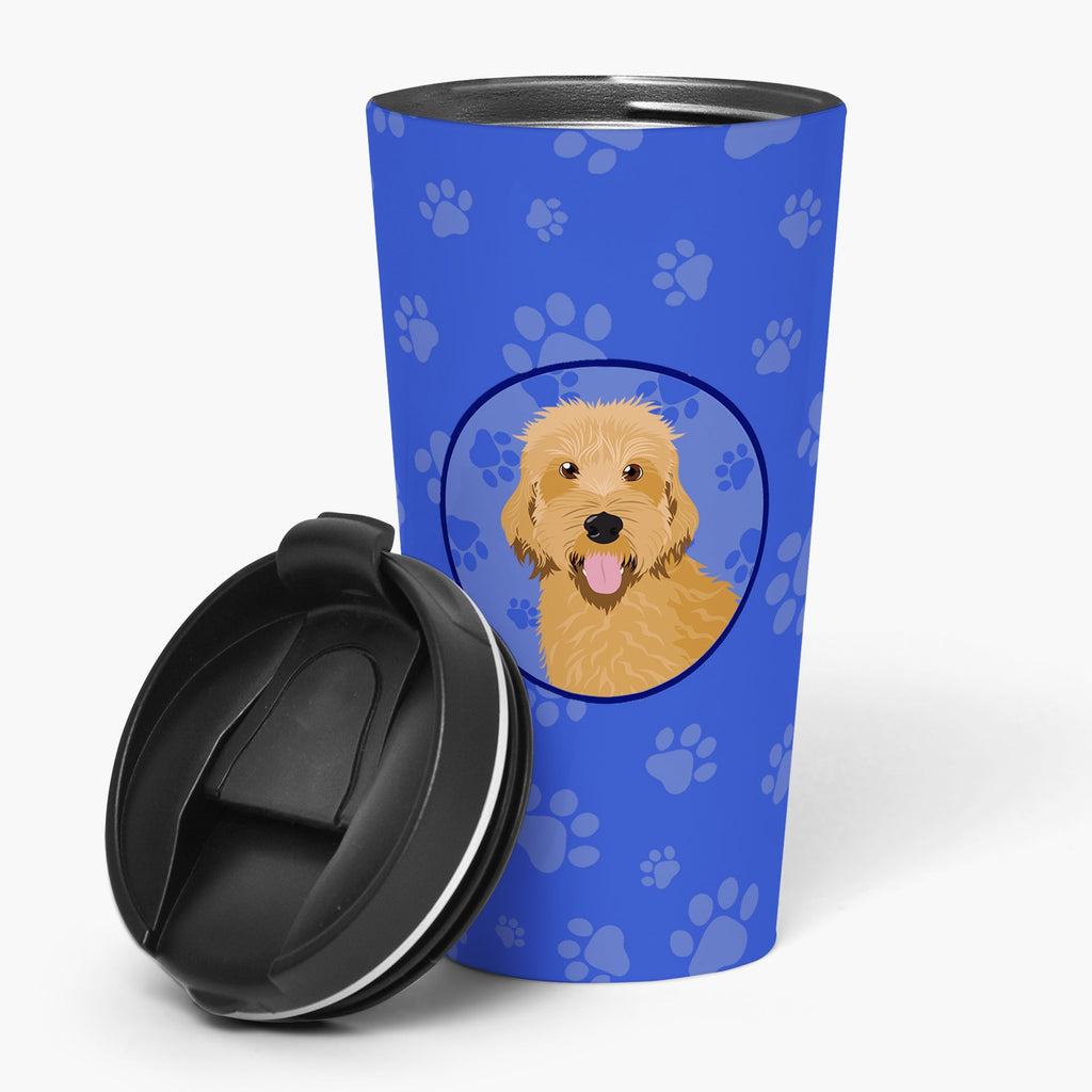 Doodle Liver #4  Stainless Steel 16 oz  Tumbler Blue Insulated Tumbler with Lid, Cute Travel Cup for Coffee, Cocktails, Gift Men, Dad, Women, Mother