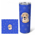 Golden Retriever Fawn #2  Stainless Steel Skinny Tumbler 20 oz Vacuum Double Walled Reusable Insulated Travel Cup