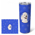 Poodle Standard White  Stainless Steel Skinny Tumbler 20 oz Vacuum Double Walled Reusable Insulated Travel Cup