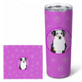 Australian Shepherd Blue Merle #1 Stainless Steel Skinny Tumbler 20 oz Vacuum Double Walled Reusable Insulated Travel Cup