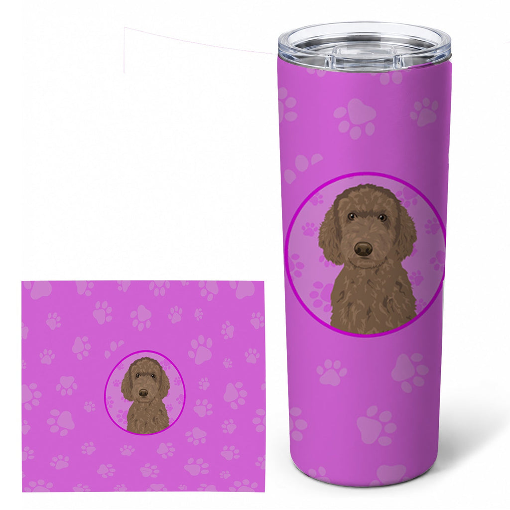 Doodle Chocolate #2 Stainless Steel Skinny Tumbler 20 oz Vacuum Double Walled Reusable Insulated Travel Cup