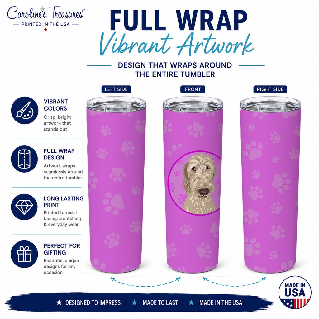 Doodle Fawn #4 Stainless Steel Skinny Tumbler 20 oz Vacuum Double Walled Reusable Insulated Travel Cup