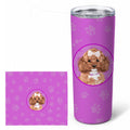 Poodle Toy Red Stainless Steel Skinny Tumbler 20 oz Vacuum Double Walled Reusable Insulated Travel Cup