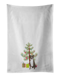 Pit Bull Blue #6 Christmas Kitchen Towel Set of 2 White Dish Towels Decorative Bathroom Hand towel for Hand, Face, Hair, Yoga, Tea, Dishcloth, 19 X 28", White