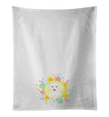 Doodle Cream #2 Easter Kitchen Towel Set of 2 White Dish Towels Decorative Bathroom Hand towel for Hand, Face, Hair, Yoga, Tea, Dishcloth, 19 X 28", White