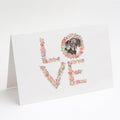 Dachshund #5 LOVE Greeting Cards Pack of 8 Blank Cards with Envelopes Whimsical A7 Size 5x7