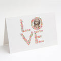 Dachshund #6 LOVE Greeting Cards Pack of 8 Blank Cards with Envelopes Whimsical A7 Size 5x7