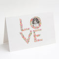 English Springer Spaniel #11 LOVE Greeting Cards Pack of 8 Blank Cards with Envelopes Whimsical A7 Size 5x7